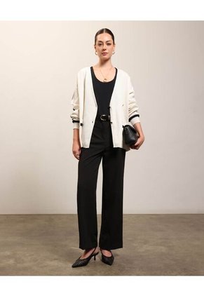 Camiseta Para Mujer Manga Sisa Cuello Redondo Color Negro Marca Patprimo #30093802