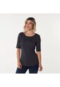 BLUSA PATPRIMO MUJER 30091010-IN BL MC CU NEGRO Talla 12 de Patprimo