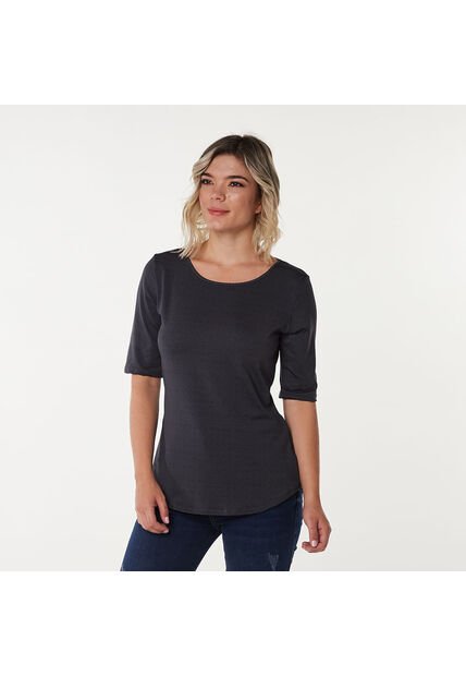 BLUSA PATPRIMO MUJER 30091010-IN BL MC CU NEGRO Talla 12