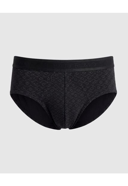 Boxer Slip Con Elástico Contramarcado X1 Para Hombre Negro Patprimo