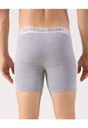 Boxer Medio Unicolor  X1 Para Hombre Gris Patprimo