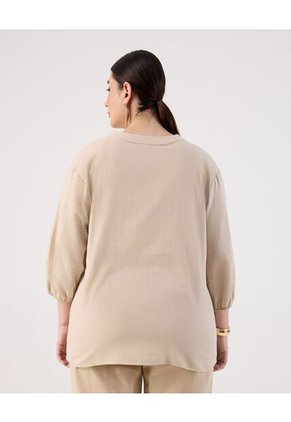 Blusa  Para Mujer Manga 3/4 Color Café Marca Patprimo #14121414