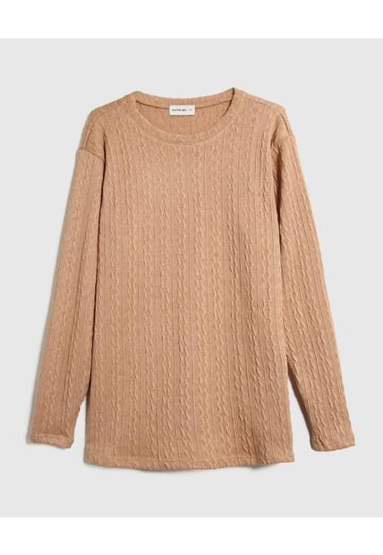 Saco Para Mujer Cuello Redondo Color Café Marca Patprimo #14330231