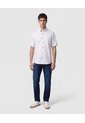 Camisa Manga Corta Y Cuello Button Down   Para Hombre Azul Patprimo de Patprimo