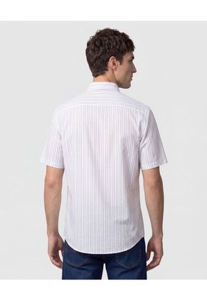 Camisa Manga Corta Y Cuello Button Down   Para Hombre Azul Patprimo
