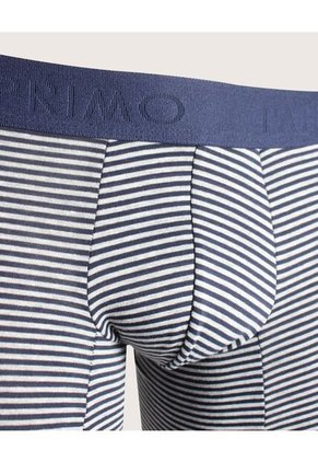 Pantaloncillo Algodón Mini Rayas Preteñido Elástico Expuesto X1 Para Hombre Azul Patprimo