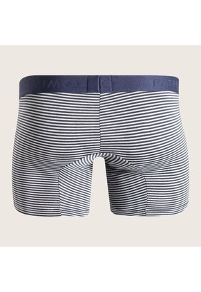 Pantaloncillo Algodón Mini Rayas Preteñido Elástico Expuesto X1 Para Hombre Azul Patprimo