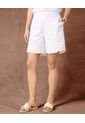 Bermuda  Para Mujer Slim Corto Color Blanco Marca Patprimo #30100408 de Patprimo