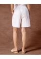 Bermuda  Para Mujer Slim Corto Color Blanco Marca Patprimo #30100408 de Patprimo