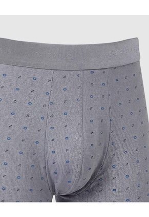 Boxer X1 Para Hombre Fleat Seamer Medio Color Gris Marca Patprimo #44000522