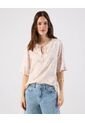 Blusa  Para Mujer Manga Corta Color Crema Marca Patprimo #30123637 de Patprimo