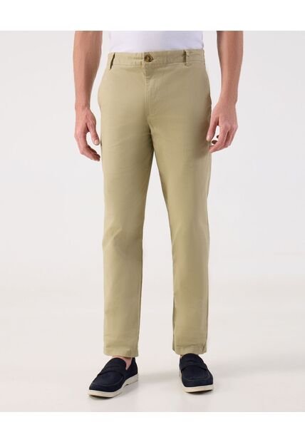 Pantalón Clásico  De Corte Recto  Para Hombre Café Patprimo