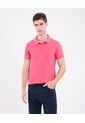 Polo Tejida Unicolor  Para Hombre Rosa Patprimo de Patprimo