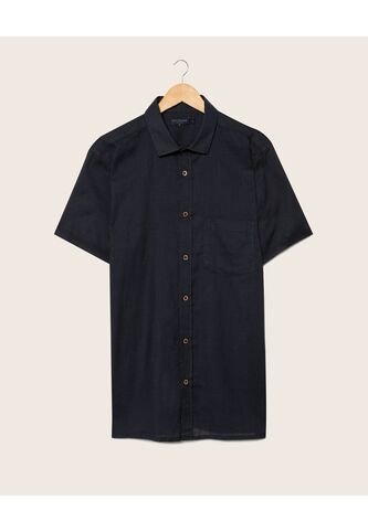 Camisa Para Hombre Manga Corta Con Bolsillo Color Negro Marca Patprimo #44012490 Patprimo