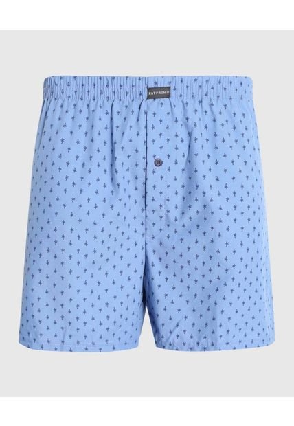 Boxer Para Hombre Bragueta Amplio Color Azul Marca Patprimo #44000293