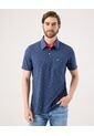 Polo Con Microestampado   Para Hombre Azul Patprimo de Patprimo