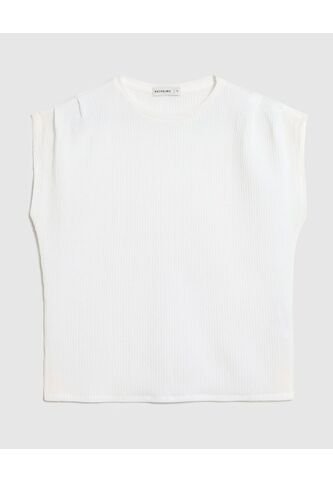 Camiseta  Para Mujer Manga Corta Cuello Redondo Color Blanco Marca Patprimo #30098015 Patprimo
