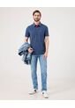 Polo Con Microestampado   Para Hombre Azul Patprimo de Patprimo
