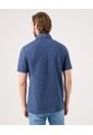 Polo Con Microestampado   Para Hombre Azul Patprimo de Patprimo