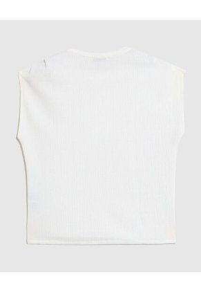 Camiseta  Para Mujer Manga Corta Cuello Redondo Color Blanco Marca Patprimo #30098015