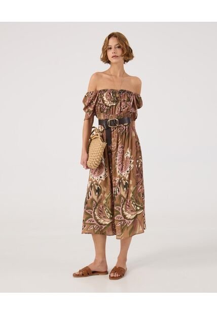 Vestido Para Mujer M/C Largo Color Café Marca Patprimo #30171046