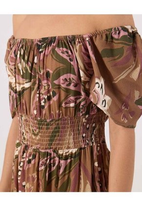 Vestido Para Mujer M/C Largo Color Café Marca Patprimo #30171046