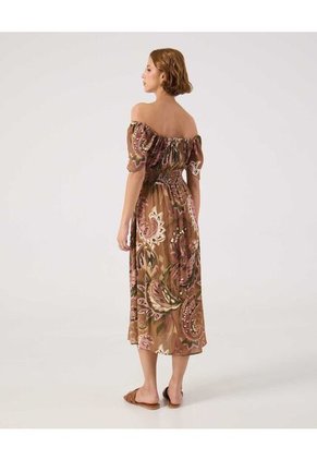 Vestido Para Mujer M/C Largo Color Café Marca Patprimo #30171046