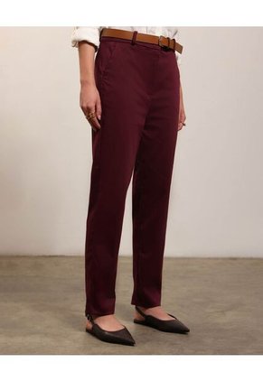 Pantalón Para Mujer Chino Color Vino Marca Patprimo #30072052