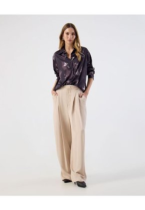 Camisa  Para Mujer Manga Larga Color Morado Marca Patprimo #30010730