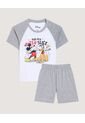 Pijama  Infantil Niño M/C P/C Color Gris Marca Patprimo #66040075 de Patprimo