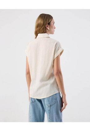 Camisa  Para Mujer Manga Corta Color Beige Marca Patprimo #30010764