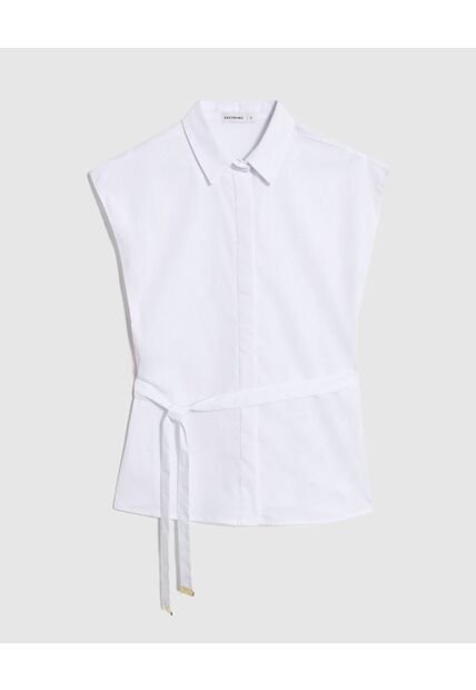 Camisa  Para Mujer Manga Corta Color Blanco Marca Patprimo #30010773