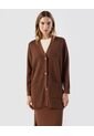Saco  Para Mujer Cardigan Color Café Marca Patprimo #30330668 de Patprimo