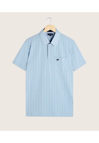 Polo Para Hombre Cuello Maquina Con Bolsillo Color Azul Claro Marca Patprimo #44110981 Patprimo