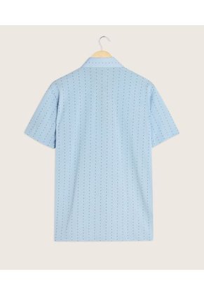 Polo Para Hombre Cuello Maquina Con Bolsillo Color Azul Claro Marca Patprimo #44110981