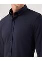 Camisa  Para Hombre Manga Larga Sin Bolsillo Cuello Button D Color Azul Marca Patprimo #44013157 de Patprimo
