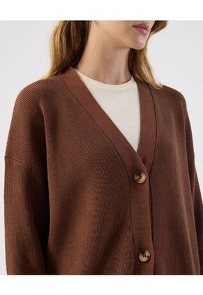 Saco  Para Mujer Cardigan Color Café Marca Patprimo #30330668