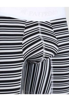 Bóxer Medio Estampado A Rayas X1 Para Hombre Gris Patprimo