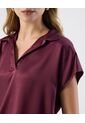Blusa  Para Mujer Manga Corta Color Vino Marca Patprimo #30123569 de Patprimo