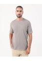 Camiseta  Para Hombre Manga Corta Cuello Redondo Color Gris Marca Patprimo #44097010 de Patprimo