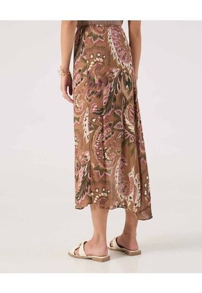 Falda Para Mujer Largo Color Café Marca Patprimo #30140406