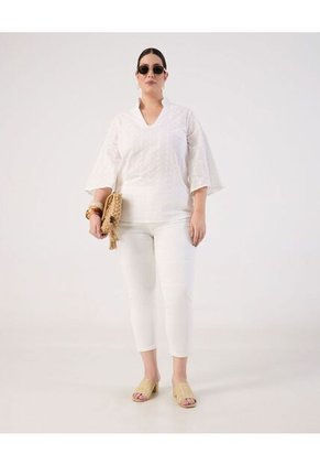 Jean  Para Mujer Mom Color Blanco Marca Patprimo #14160271