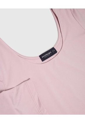 Camiseta Para Mujer Manga 3/4 Cuello Redondo Color Rosa Marca Patprimo #30093803