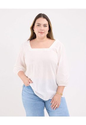 Blusa Para Mujer Manga 3/4 Color Blanco Marca Patprimo #14121390