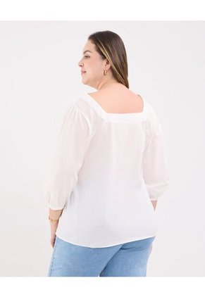 Blusa Para Mujer Manga 3/4 Color Blanco Marca Patprimo #14121390