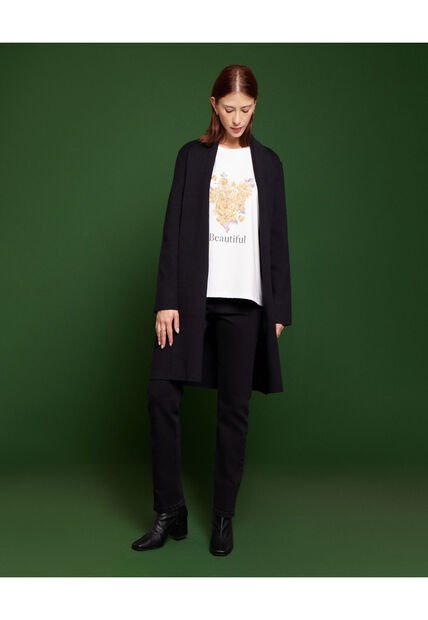 Jean Para Mujer Straight Color Negro Marca Patprimo #30160315