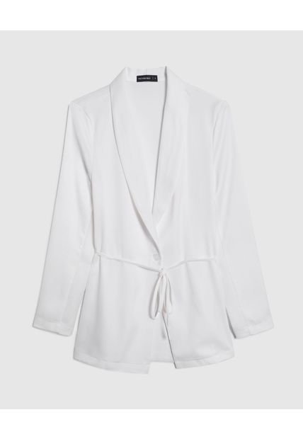 Chaqueta Para Mujer Patprimo Color Crudo Material Algodón 97% Elastano 3%