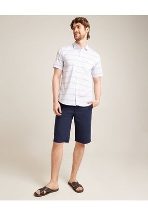 Bermuda Para Hombre Regular Largo Color Azul  Marca Patprimo #44100414