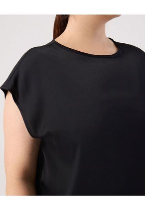 Blusa  Para Mujer Manga Corta Color Negro Marca Patprimo #14121415