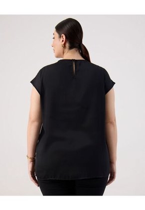 Blusa  Para Mujer Manga Corta Color Negro Marca Patprimo #14121415